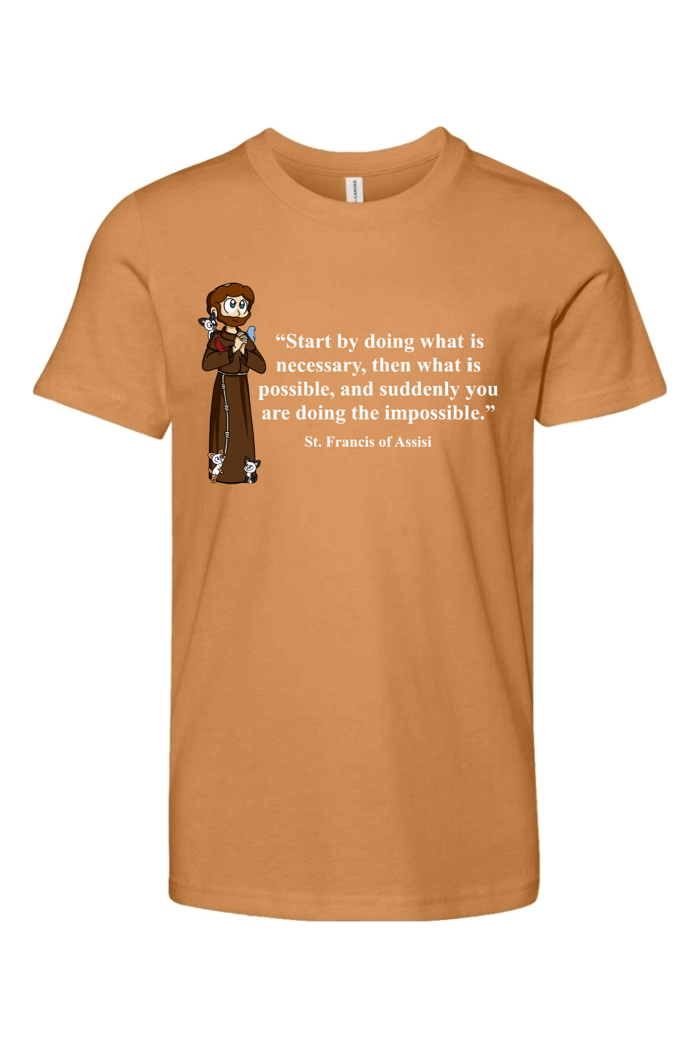 St Francis Of Assisi Youth T Shirt