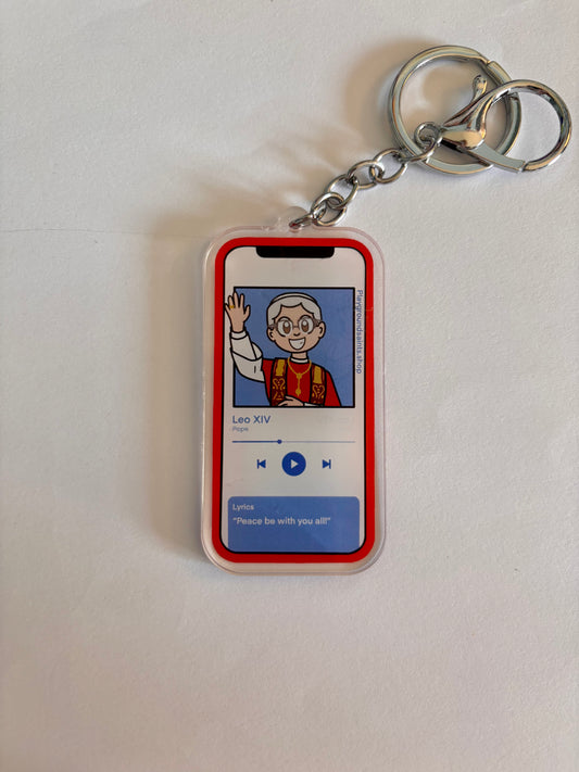 Pope Leo XIV Keychain