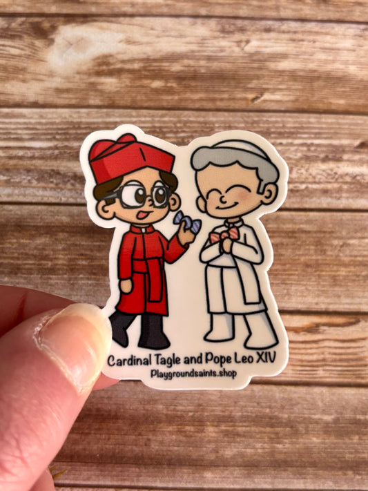 Pope Leo and Cardinal Tagle Sticker