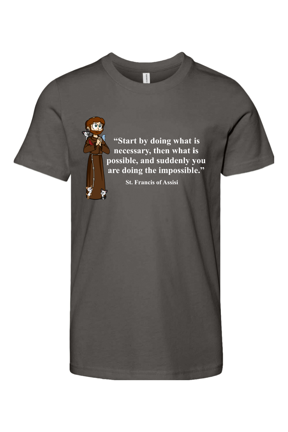 St Francis Of Assisi Youth T Shirt