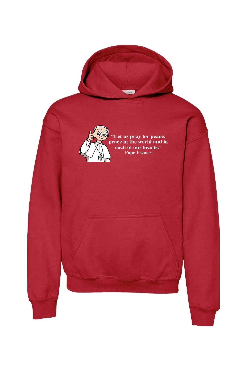 Pope Francis Youth Hoodie