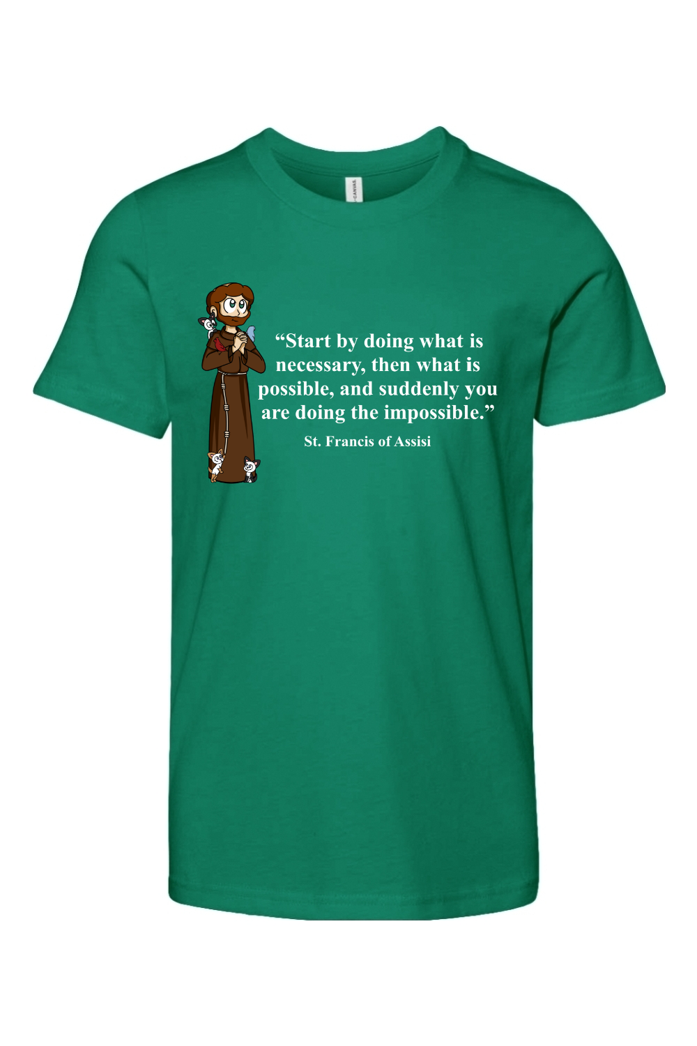 St Francis Of Assisi Youth T Shirt