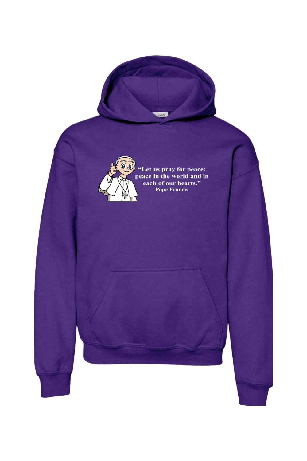 Pope Francis Youth Hoodie