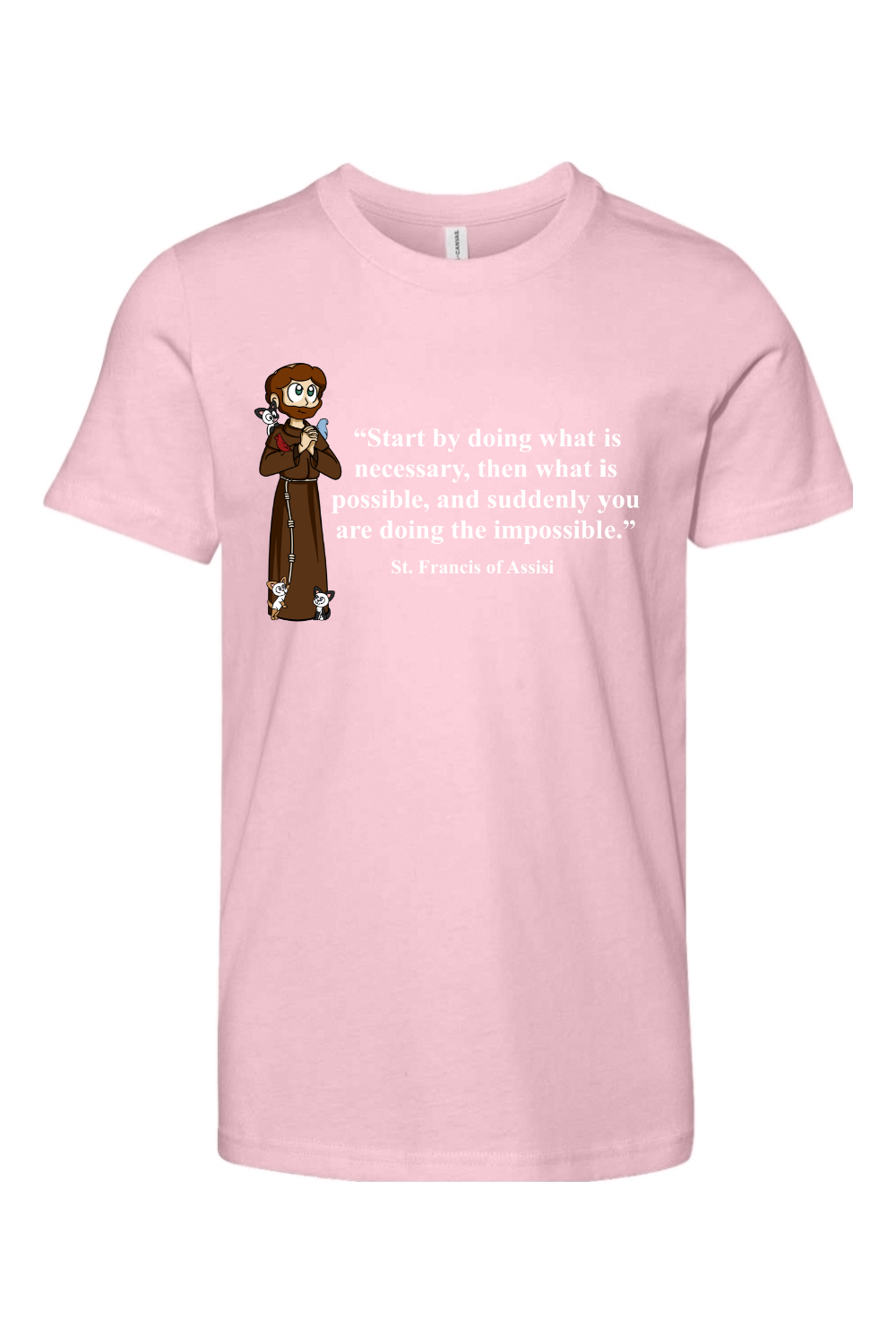 St Francis Of Assisi Youth T Shirt