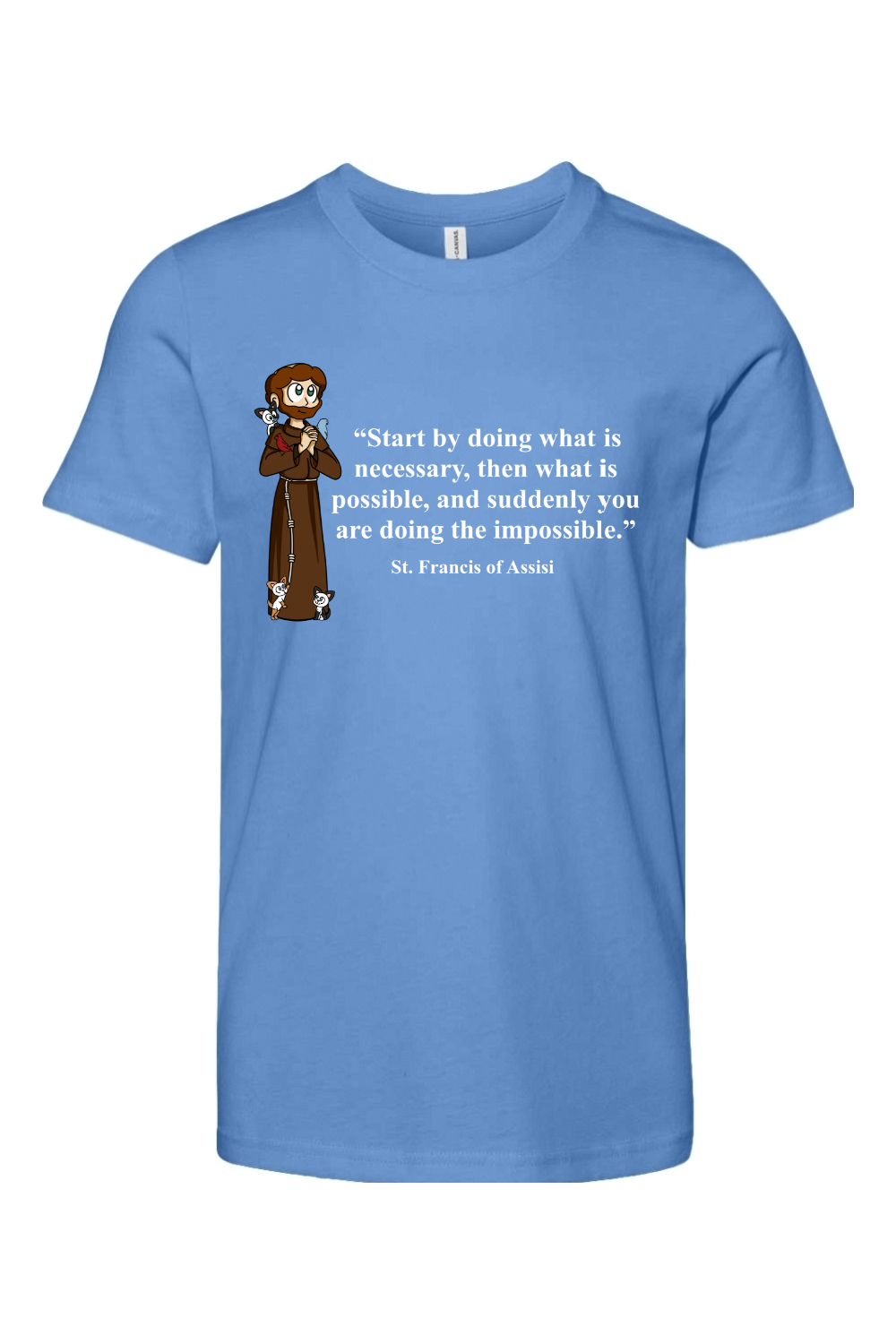 St Francis Of Assisi Youth T Shirt