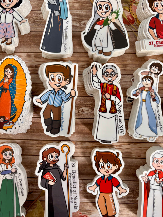 Catholic Saint Stickers Custom Order