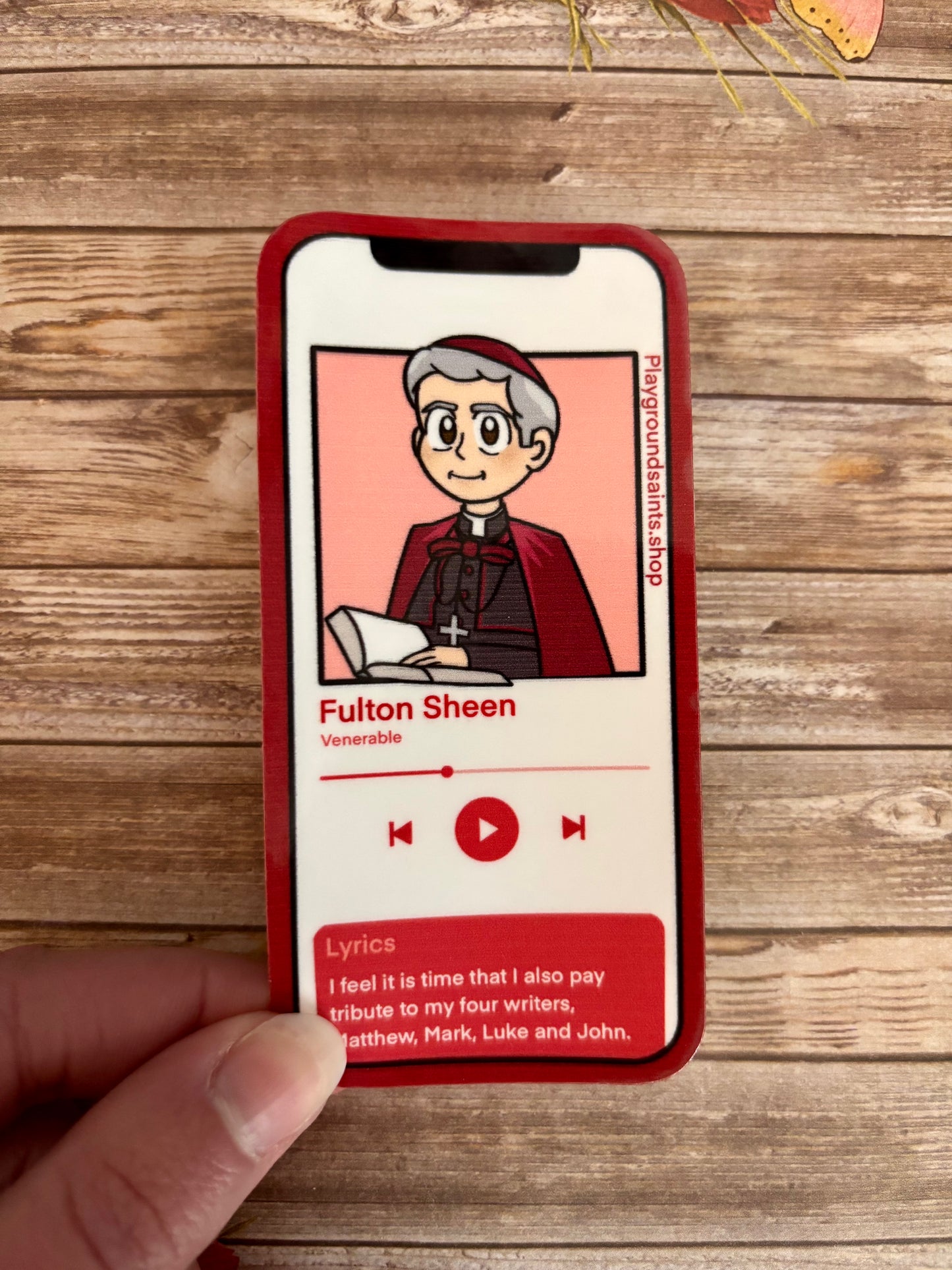 Venerable Fulton Sheen Playlist Sticker