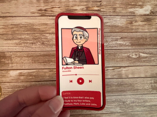 Venerable Fulton Sheen Playlist Sticker