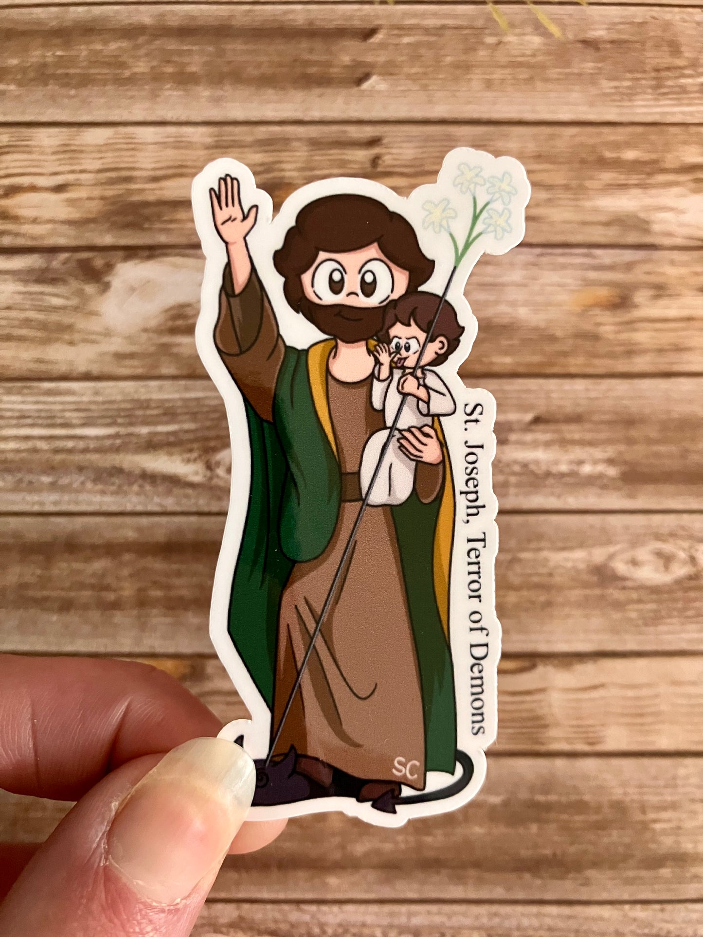 St. Joseph Terror of Demons Sticker