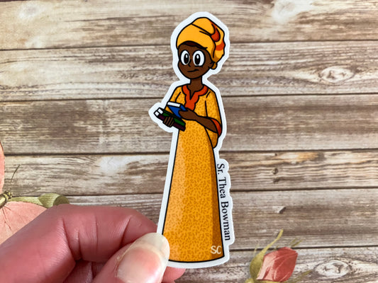 Sr. Thea Bowman Sticker, Catholic Stickers, Saint Stickers, Catholic Saint Stickers, Catholic Saints, Catholic Gifts, Vinyl Stickers