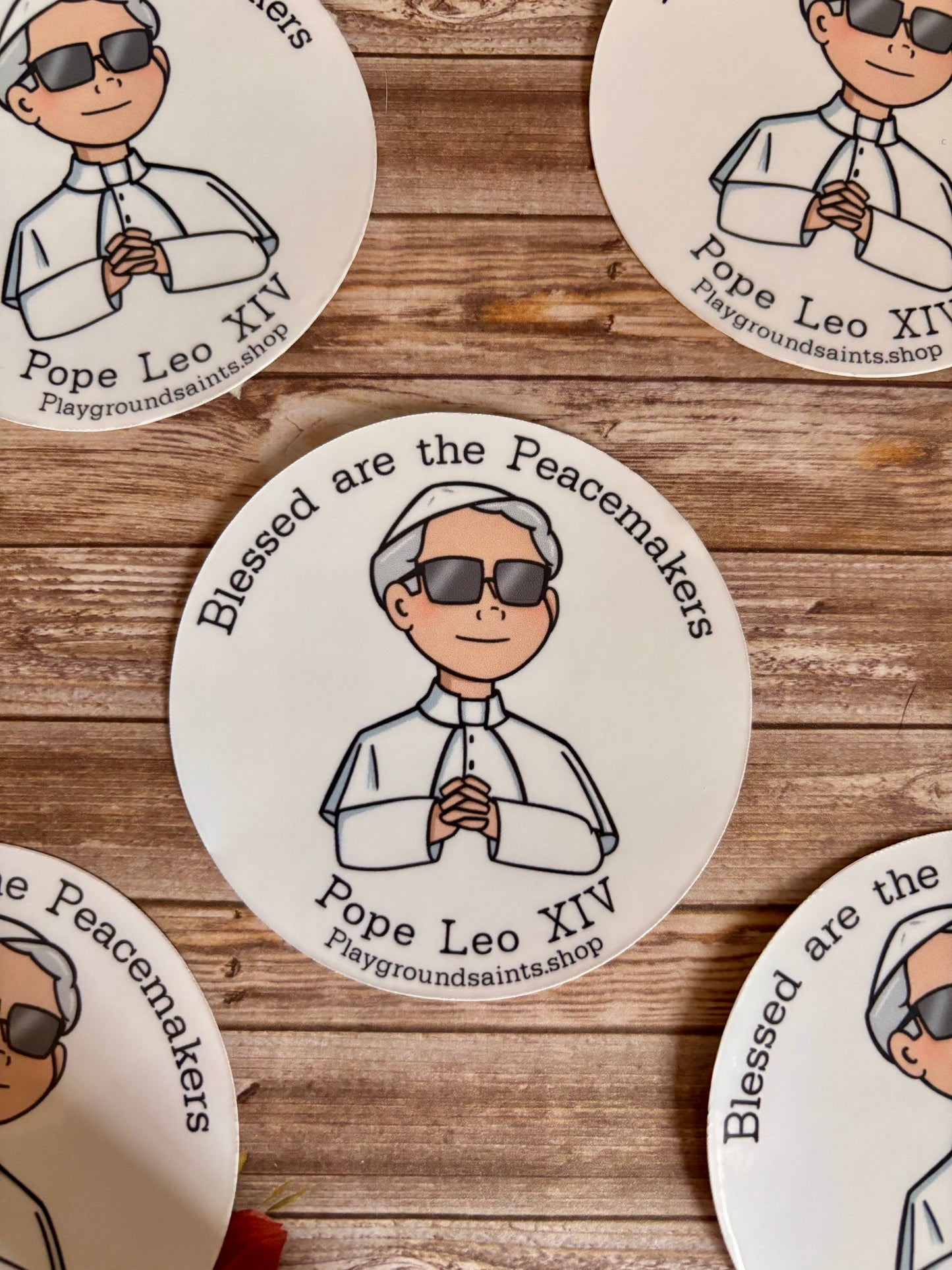 Blessed Are The Peacemakers Pope Leo Sticker